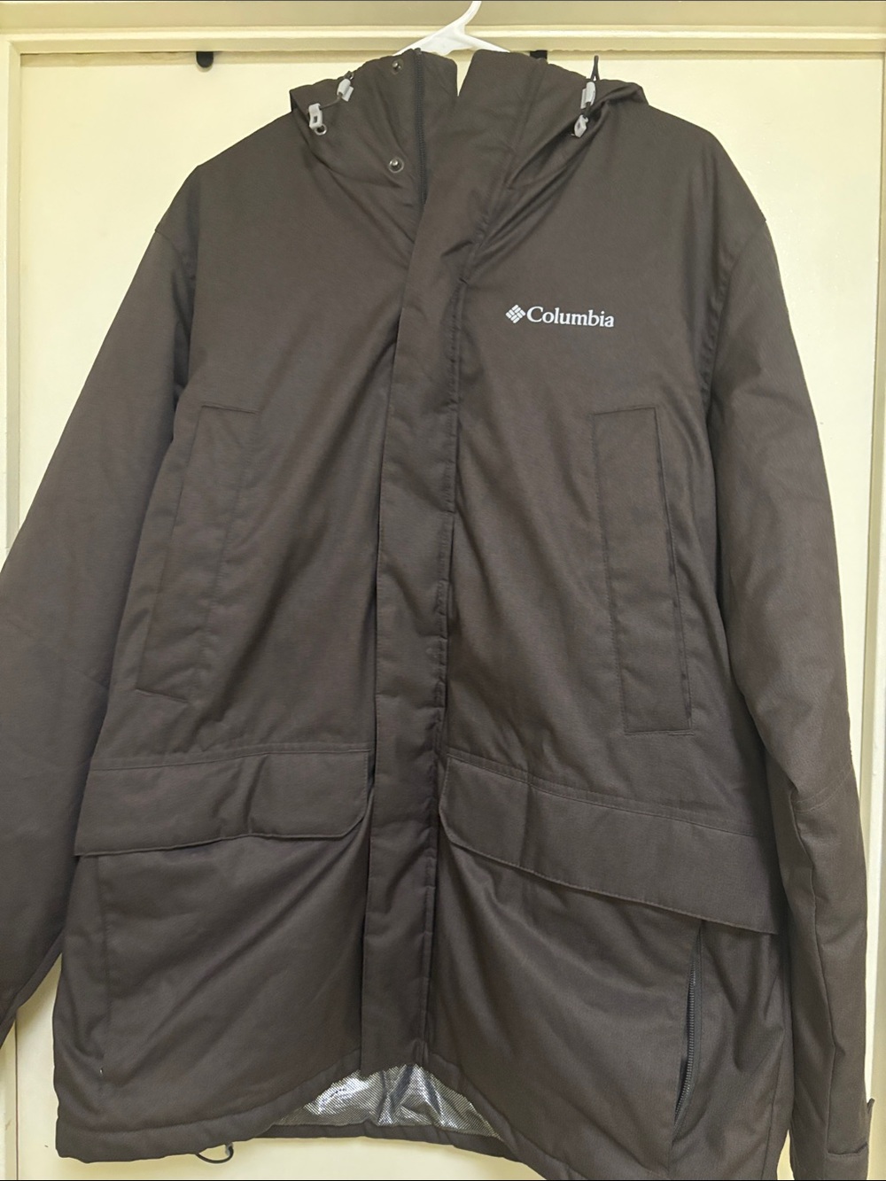 Columbia Men's Dark Brown Hooded Insulated Parka